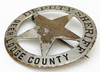 Ca 1900s - 1910s Deer Lodge Co Montana Deputy Sheriff Circle Star Badge
