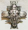 Rare WWII Polish Army 3rd Carpathian Rifles Division Officer Badge 800 Silver by Lorioli