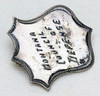 Rare 1918 Montana Council of Defense Lapel Badge in Hand Engraved Silver Worn by 1 of the 11 members