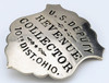 Ext Rare 1880s-90s US Deputy Revenue Collector 10th District OH Dayton Area Badge