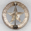 Ca 1960s-70s Val Verde Co TX Deputy Constable Circle Star Badge Made from 1948 Mexican 5 Peso Coin