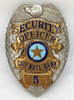 Ca 1960 City National Bank Security Officer Badge #5 by Entenmann