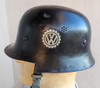 Extremely Rare REAL WWII Volkswagen Factory Guard Steel Helmet