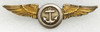 Beautiful WWII USN Observer Wing in Gold Fill on Sterling by H&H