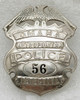 Great ca 1910s - 1920s Omaha Nebraska Metropolitan Police Detective Badge #56