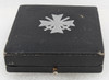 Beautiful Early WWII Nazi War Merit Cross First Class by Deschler Cross AND Case Marked