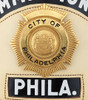 Great 1960s-1970s Philadelphia PA Fire Dept. Commissioner Helmet Plate in Exc. Condition