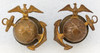 Ext Rare 1920s USMC EM Collar EGAs Pair Made in England