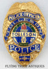 Nice Mid 1990s Tolleson Arizona Police Officer Badge by TCI