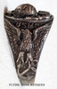 Gorgeous Early 1930s USMC China Marine Ring Droop Wing EGA in Sterling by Kinney Sz 8.45