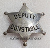 Great Old West 1890s "Stock" Deputy Constable Hand Stamped 6-pt Star by LARSCO Early Cartouche Mark