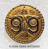 Rare & Beautiful WWII USN 99th CBs Seabees Construction BN Badge in Gilt Enameled Sterling
