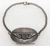 Beautiful WWI USAS Pilot Bracelet in Silver by Robbins with Early Maker Mark