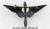 Beautiful WWI "Been There" BB&B Made US Air Service Officer Collar Winged Prop in Silver & Bronze