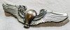 Beautiful Mid-Late 1930s US Air Corps Balloon Pilot Wing in Silvered Brass by AMCRAFT