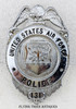 Rare mid-1950s Pre-standardization USAF Air Police Badge #131 in Chromed Copper