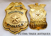 Minty Set of circa 2010s Houston TX Police Sergeant Coat & Hat Badge by Blackinton