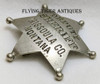 Wonderful Old West ca 1900 Missoula Co MT Deputy Sheriff Pt Ball Tip Star Badge