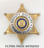 Great Old 1940s-1950s Niagara Co NY Deputy Sheriff Large 6 pt Ball Tipped Star Badge