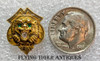 Beautiful Princeton Class of 1925 14K Gold Princeton Club Lapel Pin of Alexander Euston II