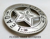 Wonderful Old West ca 1880 Lead Dakota Territory Police Circle Star Badge