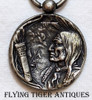 Beautiful ca 1900 Sterling American Indian Therme Watch Fob Pendant by Unger Brothers