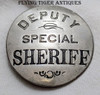 1880s-1890s "Stock" Special Deputy Sheriff Round Badge from Northeast Scarce Shape