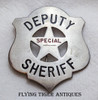 1930s "Stock" Special Deputy Sheriff Circle Cut Out Shield Badge by Art Burnside