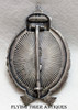 Stunning Mid-WWI M1914 Imp Prussian Observer Badge in Enameled 800 Silver by Carl Dillenius