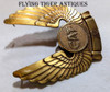 Beautiful Mid-1950s CAT Civil Air Transport Pilot Captain Hat Badge in Gilt & Lacquered Brass
