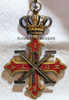 Duchy of Parma Constantinian Order of St George Knight Commander Neck Cross Gilt & Enameled Bronze