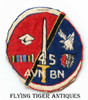 Ca 1964 Vietnam War US Army 145th Aviation BN Hand Emb Pocket Patch In-Country Made
