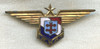 Rare WWII Shirt Size Free French Air Force (FAFL) Pilot Wing/Branch of Service Badge
