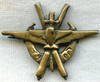 1940-1941 DCADAT/Défense Contre Aéronefs Défense Aérienne du Territoire Badge Tunisian-Made