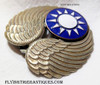 Ca 1940 Chinese AF NCO Enlisted Pilot Visor Hat Badge Worn by AVG Flying Tigers Enlisted Ranks