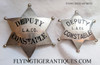 Wonderful HUGE 1890s Los Angeles Co CA Deputy Constable 6pt Star Badge by LARSCO