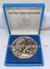 1980 Lake Placid XIII Winter Olympic Games Nickeled-Siver Participate Medal in Case of Issue