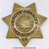 Rare Early 1950s Santa Barbara Co CA Temporary Deputy Sheriff Shirt Badge # T-9 by LAS&SCO
