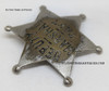 Ext Rare ca 1909 TAFT CA Deputy Marshal 6-pt Ball Tip star Badge by LARSCO