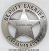 Wonderful Large 1890s Clackamas Co OR Deputy Sheriff Circle Star Badge