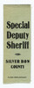 Ext Rare & Fragile ca 1910s – 1920s Silver Bow Co MT Special Deputy sheriff Ribbon Badge for Strikes & Elections