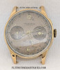 Great WWII Swiss Olympic Chronographe 18K Watch Engraved to USAAF Pilot Lt. H.F. Collins 363rd Tact Rec June 1944