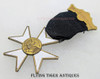 Gorgeous ca 1900 Allentown PA Fire Dept Asst. Engineer 14K GOLD Suspension Badge of Alfred L. Reichenbach, eventual Mayer with Assorted Badge. Gold Badge Weight: 22.2 grams