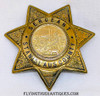 1950’s Stanislaus County California Deputy Sheriff Sergeant Officers “Second” 7-Point Star Badge