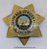 1986 California Youth Authority Peace Officer Badge # 1082 by Jonston