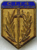1950s French 4th Infantry Training Ctr Badge / CII 4 (Centre d'Instruction de l'Infanterie N 4)