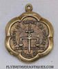 Rare circa 1973 Society of Former FBI Women (Now Society of FBI Alumni) Charm / Fob in GF on Sterling