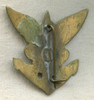 Cast Brass 1950s Locally Made Badge Staff of Air Indochina/L'Etat-Major de l'Air en Indochine