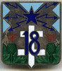1950s French Army 18e Régiment de Transmissions (18th Signal Regt) Badge by Drago