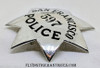 Beautiful 1990’s – 2000’s San Francisco California Police Officer Badge # 597 In Sterling by Irvine & Jachens